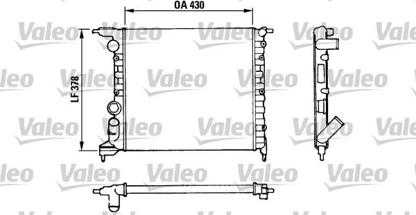 VALEO 816658 Radiatore,...