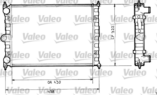 VALEO 816703 Radiatore, Raffreddamento motore