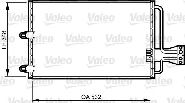 VALEO 816803 Condensatore,...