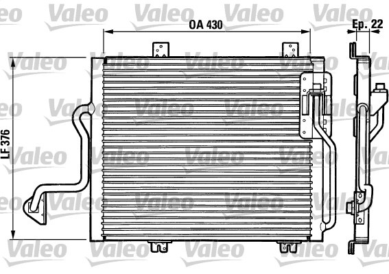 VALEO 816863 Condensatore,...