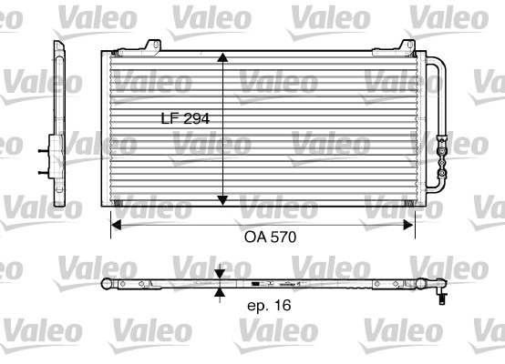 VALEO 816921 Condensatore, Climatizzatore-Condensatore, Climatizzatore-Ricambi Euro