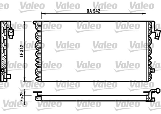 VALEO 816964 Condensatore, Climatizzatore-Condensatore, Climatizzatore-Ricambi Euro