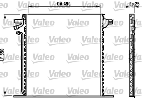 VALEO 817011 Condensatore, Climatizzatore-Condensatore, Climatizzatore-Ricambi Euro