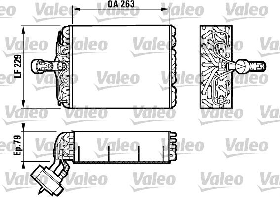 VALEO 817080 Evaporatore, Climatizzatore