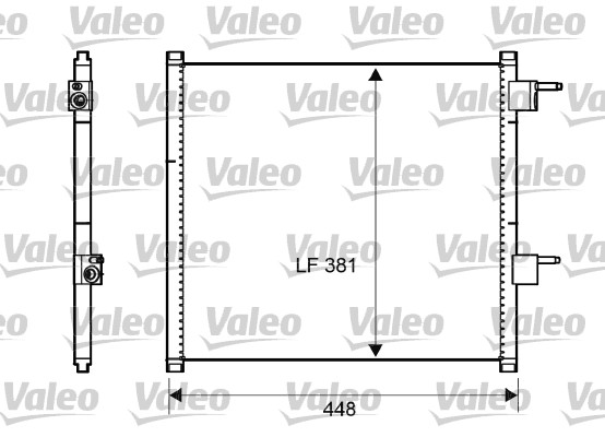 VALEO 817225 Condensatore, Climatizzatore