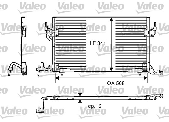 VALEO 817230 Condensatore, Climatizzatore