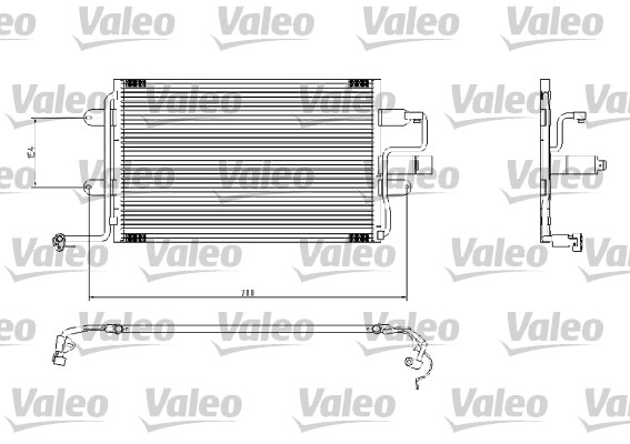 VALEO 817244 Condensatore, Climatizzatore-Condensatore, Climatizzatore-Ricambi Euro