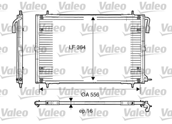 VALEO 817283 Condensatore, Climatizzatore-Condensatore, Climatizzatore-Ricambi Euro