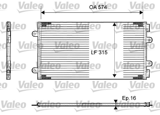 VALEO 817385 Condensatore, Climatizzatore