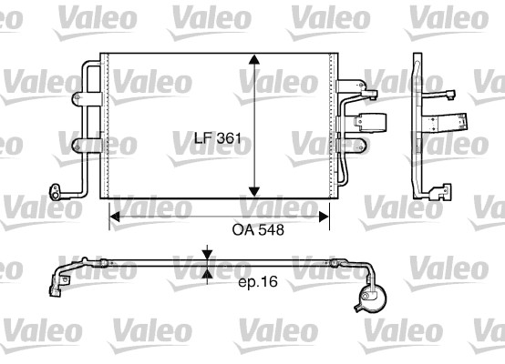 VALEO 817427 Condensatore, Climatizzatore-Condensatore, Climatizzatore-Ricambi Euro