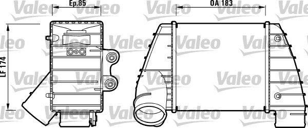 VALEO 817487 Intercooler-Intercooler-Ricambi Euro