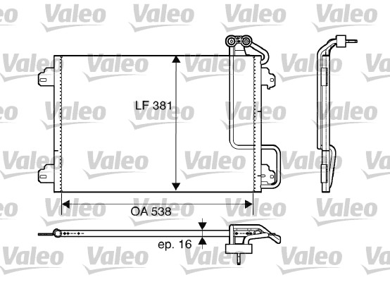 VALEO 817509 Condensatore, Climatizzatore-Condensatore, Climatizzatore-Ricambi Euro