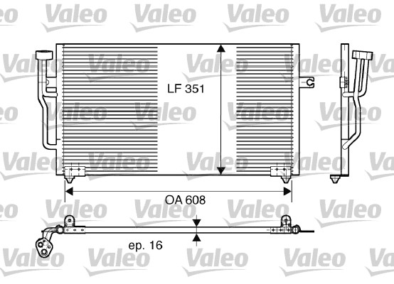 VALEO 817559 Condensatore, Climatizzatore-Condensatore, Climatizzatore-Ricambi Euro