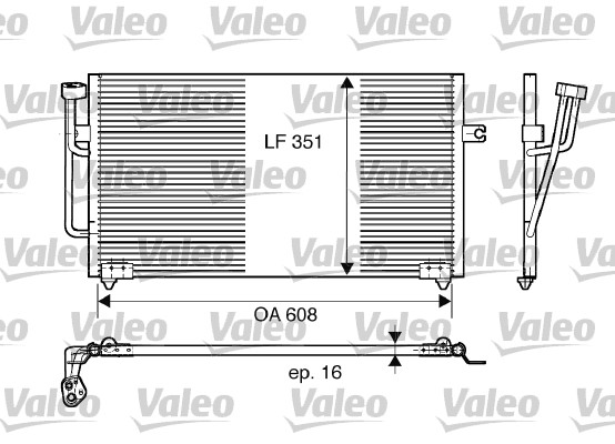 VALEO 817560 Condensatore, Climatizzatore-Condensatore, Climatizzatore-Ricambi Euro