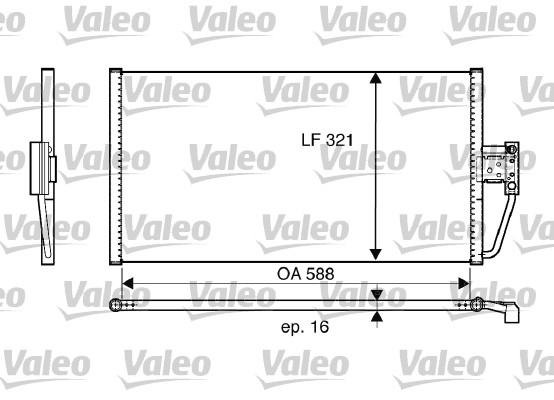 VALEO 817561 Condensatore, Climatizzatore