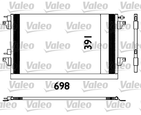 VALEO 817568 Condensatore, Climatizzatore-Condensatore, Climatizzatore-Ricambi Euro