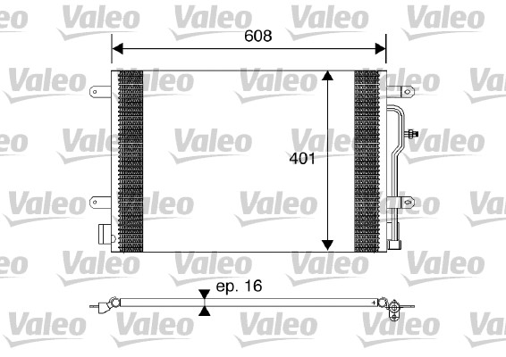 VALEO 817569 Condensatore, Climatizzatore-Condensatore, Climatizzatore-Ricambi Euro