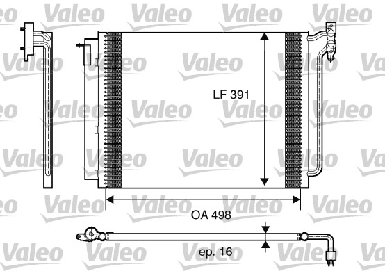 VALEO 817575 Condensatore, Climatizzatore-Condensatore, Climatizzatore-Ricambi Euro