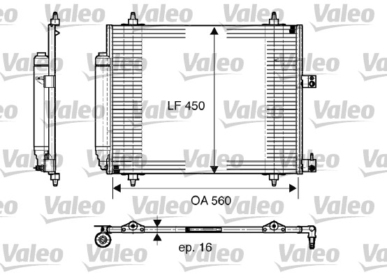 VALEO 817579 Condensatore, Climatizzatore-Condensatore, Climatizzatore-Ricambi Euro