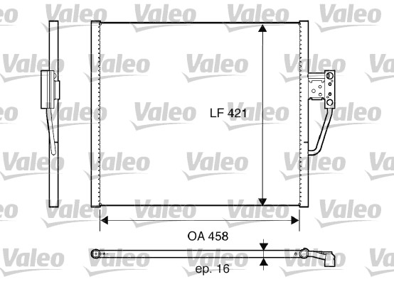 VALEO 817607 Condensatore, Climatizzatore-Condensatore, Climatizzatore-Ricambi Euro