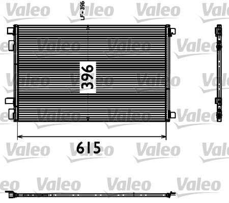 VALEO 817608 Condensatore, Climatizzatore-Condensatore, Climatizzatore-Ricambi Euro