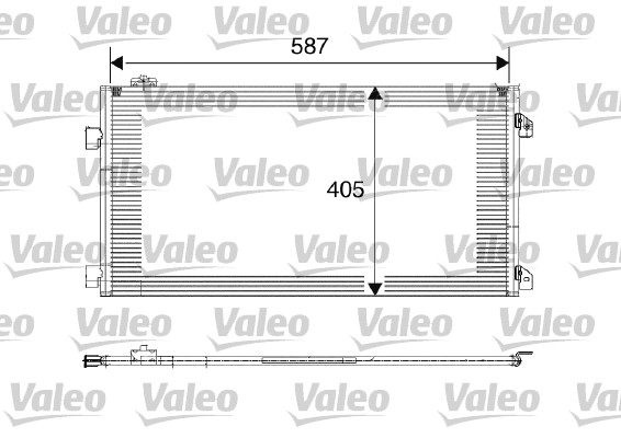 VALEO 817646 Condensatore, Climatizzatore-Condensatore, Climatizzatore-Ricambi Euro