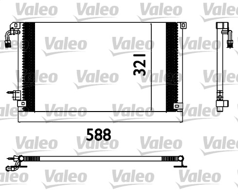 VALEO 817655 Condensatore, Climatizzatore-Condensatore, Climatizzatore-Ricambi Euro