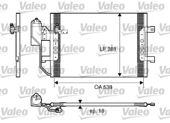 VALEO 817659 Condensatore, Climatizzatore