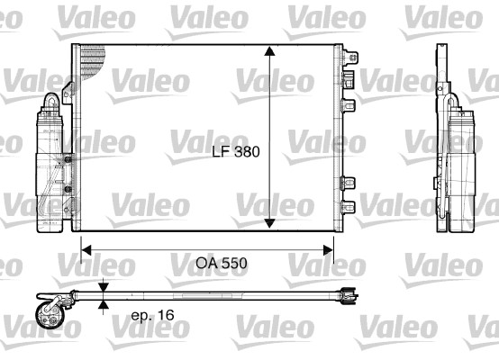 VALEO 817661 Kondenzátor,...