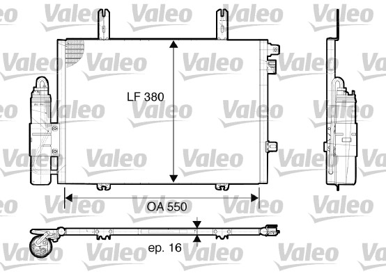 VALEO 817662 Condensatore, Climatizzatore-Condensatore, Climatizzatore-Ricambi Euro