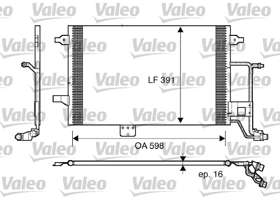 VALEO 817665 Condensatore, Climatizzatore