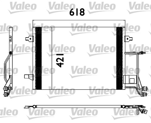 VALEO 817666 Condensatore, Climatizzatore-Condensatore, Climatizzatore-Ricambi Euro