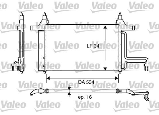 VALEO 817669 Condensatore, Climatizzatore-Condensatore, Climatizzatore-Ricambi Euro