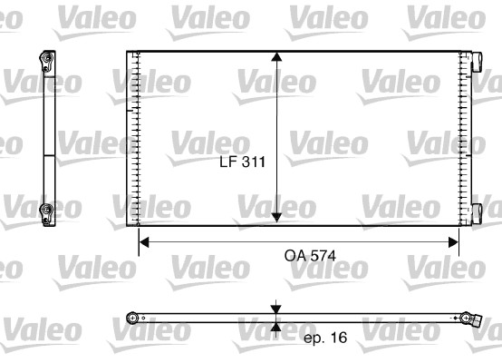 VALEO 817684 Condensatore, Climatizzatore-Condensatore, Climatizzatore-Ricambi Euro