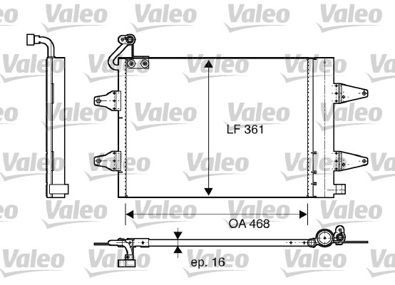 VALEO 817686 Condensatore, Climatizzatore-Condensatore, Climatizzatore-Ricambi Euro