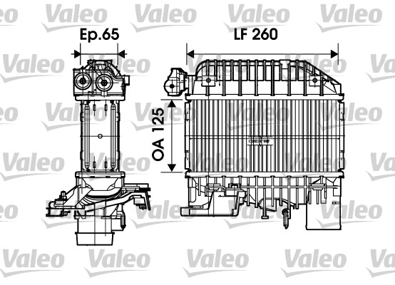 VALEO 817698 töltőlevegő-hűtő