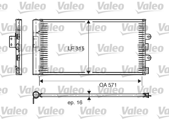 VALEO 817703 Condensatore, Climatizzatore-Condensatore, Climatizzatore-Ricambi Euro
