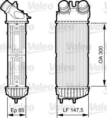 VALEO 817706 töltőlevegő-hűtő