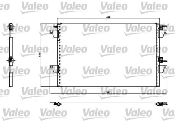 VALEO 817731 Condensatore, Climatizzatore-Condensatore, Climatizzatore-Ricambi Euro