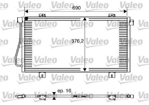 VALEO 817742 Condensatore, Climatizzatore-Condensatore, Climatizzatore-Ricambi Euro