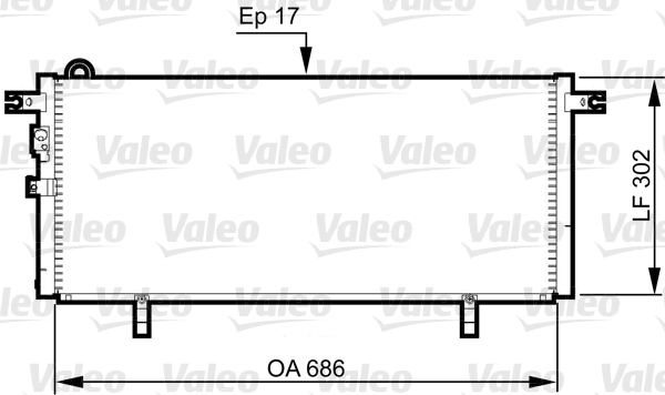 VALEO 817791 Condensatore, Climatizzatore