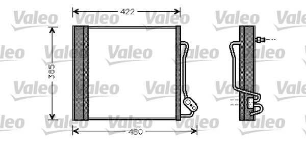 VALEO 817801 Condensatore, Climatizzatore-Condensatore, Climatizzatore-Ricambi Euro