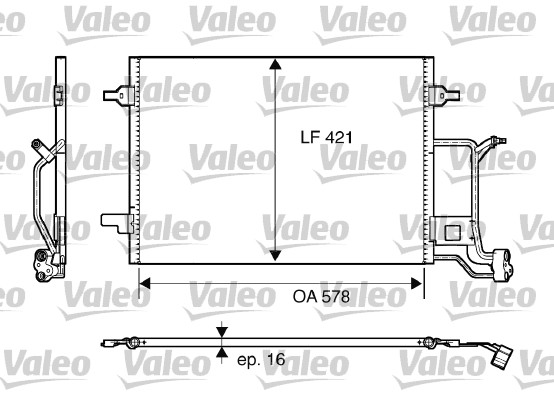 VALEO 817840 Condensatore, Climatizzatore