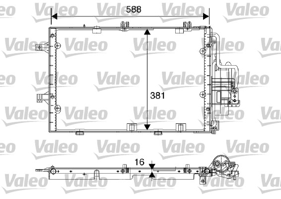 VALEO 817843 Condensatore, Climatizzatore