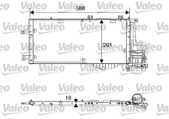 VALEO 817844 Condensatore, Climatizzatore