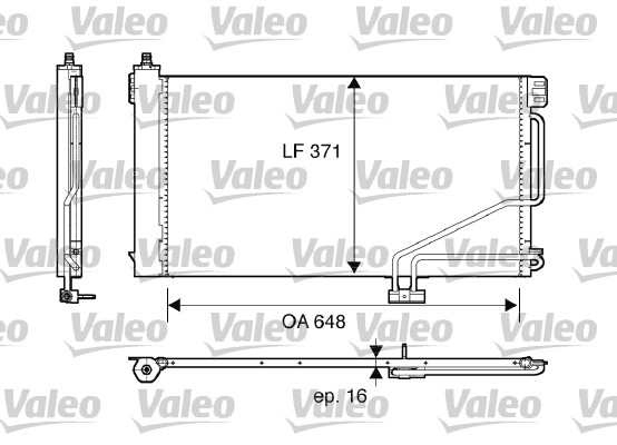 VALEO 817848 Condensatore, Climatizzatore-Condensatore, Climatizzatore-Ricambi Euro