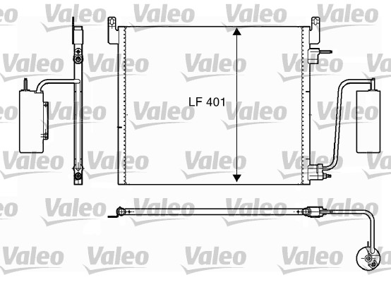 VALEO 817853 Condensatore, Climatizzatore