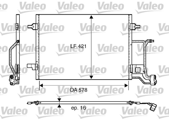 VALEO 817997 Condensatore, Climatizzatore-Condensatore, Climatizzatore-Ricambi Euro