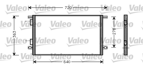 VALEO 818008 Condensatore, Climatizzatore-Condensatore, Climatizzatore-Ricambi Euro