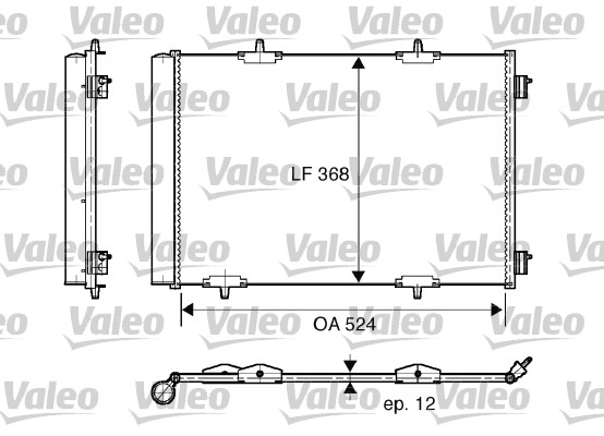 VALEO 818015 Condensatore, Climatizzatore